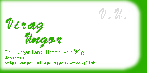 virag ungor business card